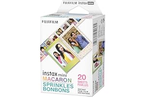 FUJIFILM INSTAX MINI Instant Film Pack Macaron/Sprinkles (20 Exposures)