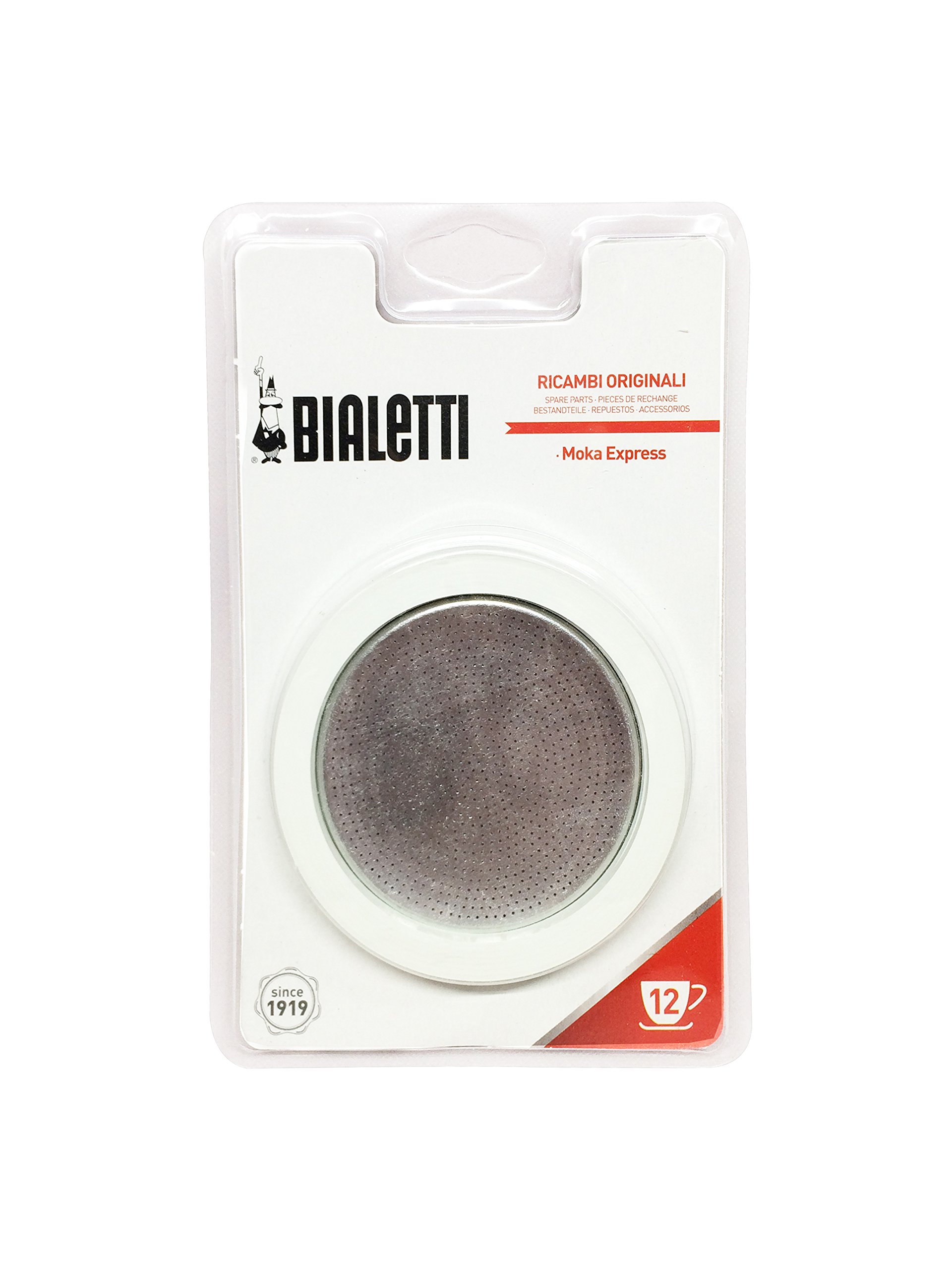 Bialetti 12 Cup Washer/Filter Set