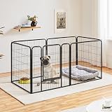 Yaheetech 6 Panel Dog Playpen Heavy Duty Outdoor Exercise Fence 80cm High view 2