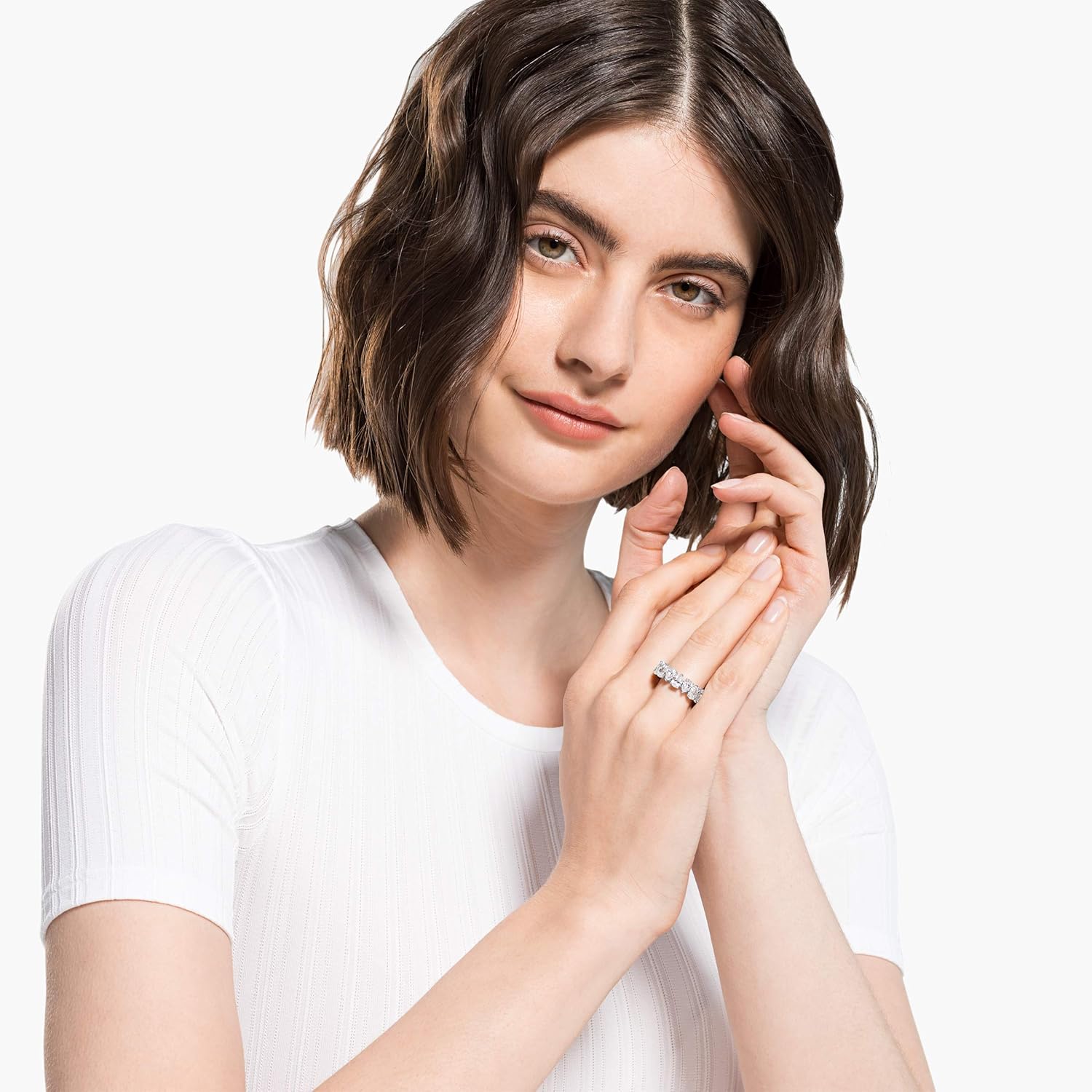SWAROVSKI Women's Vittore Clear Crystal Ring Collection: Jewelry