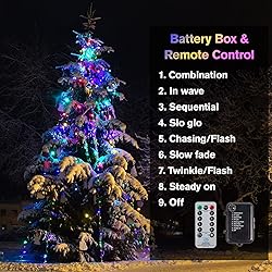 CAMANTU Clear Christmas Lights, LED Christmas