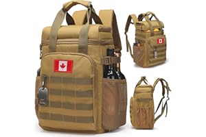 Tactical Backpack Cooler,Lunch Backpack for Men Adults Work with Handle，Soft Cooler Backpack Insulated Waterproof Leak Proof