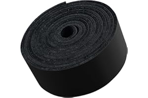 TOFL Top Grain Genuine Leather Strap | 72 in Length, 3/4 Inch Wide, 1/16 Inch Thick (4-5 oz) | Leather Strips for Crafts, Jewelry, Bag Straps & Wrap Around Projects | Black