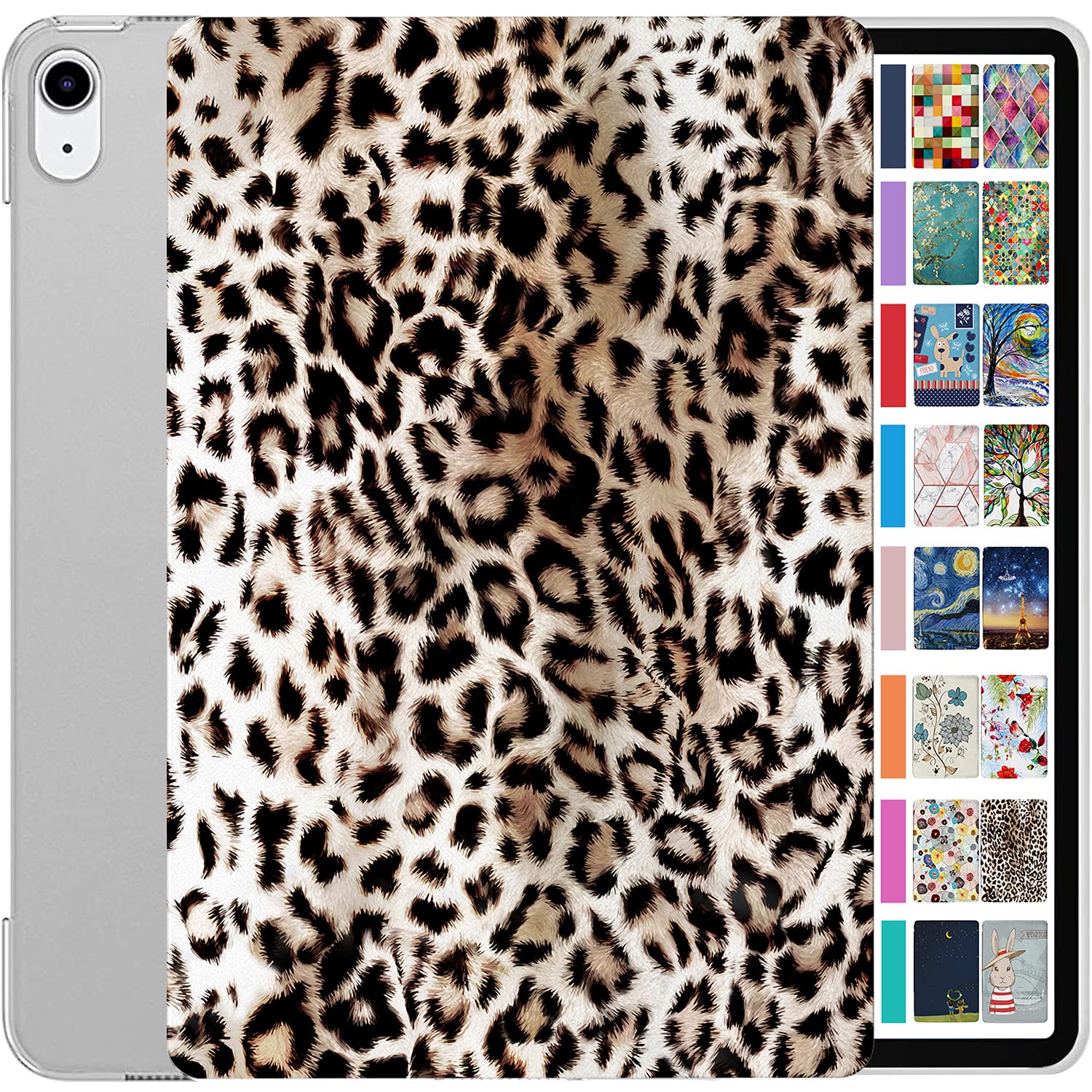 DuraSafe Cases for iPad 8.3 Inch Mini 6 Generation 2021 [ Mini 6th Gen ] A2567 A2568 A2569 MK7M3B/A MLWL3B/A MK7R3B/A MK7P3B/A MK7T3B/A Printed Slim Hard Shell Protective Stand Cover - Leopard