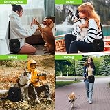 COOWONE Waterproof Dog Walking Bag Crossbody Treat Pouch Black 1.0 view 7