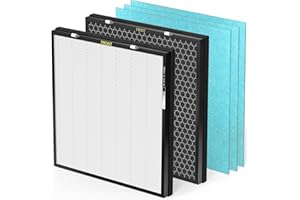 SAKEGDY 2550 Replacement Filter Kit Compatible with Asept-Air Life Cell 2550 Air Purifier, 5 Layer Filtration System. 1 True 