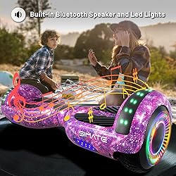 SIMATE Scooter, Bluetooth & Corlorful LED
