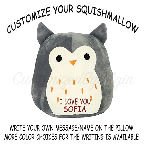 Kellytoy Squishmallow Owl 8 Holly The Purple Super Soft Plush Toy