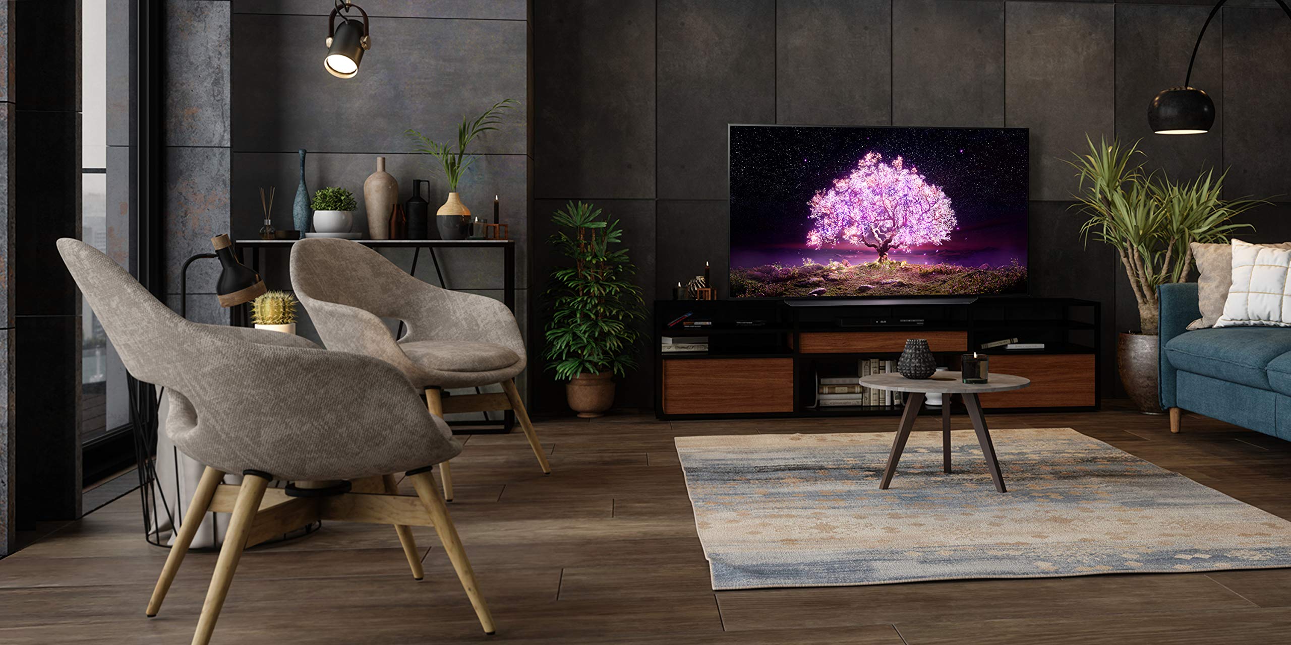 LG OLED C1 Series 48" Alexa Built-in 4k Smart TV, 120Hz Refresh Rate, AI-Powered, Dolby Vision IQ and Dolby Atmos, WiSA Ready, Gaming Mode (OLED48C1PUB, 2021), Black