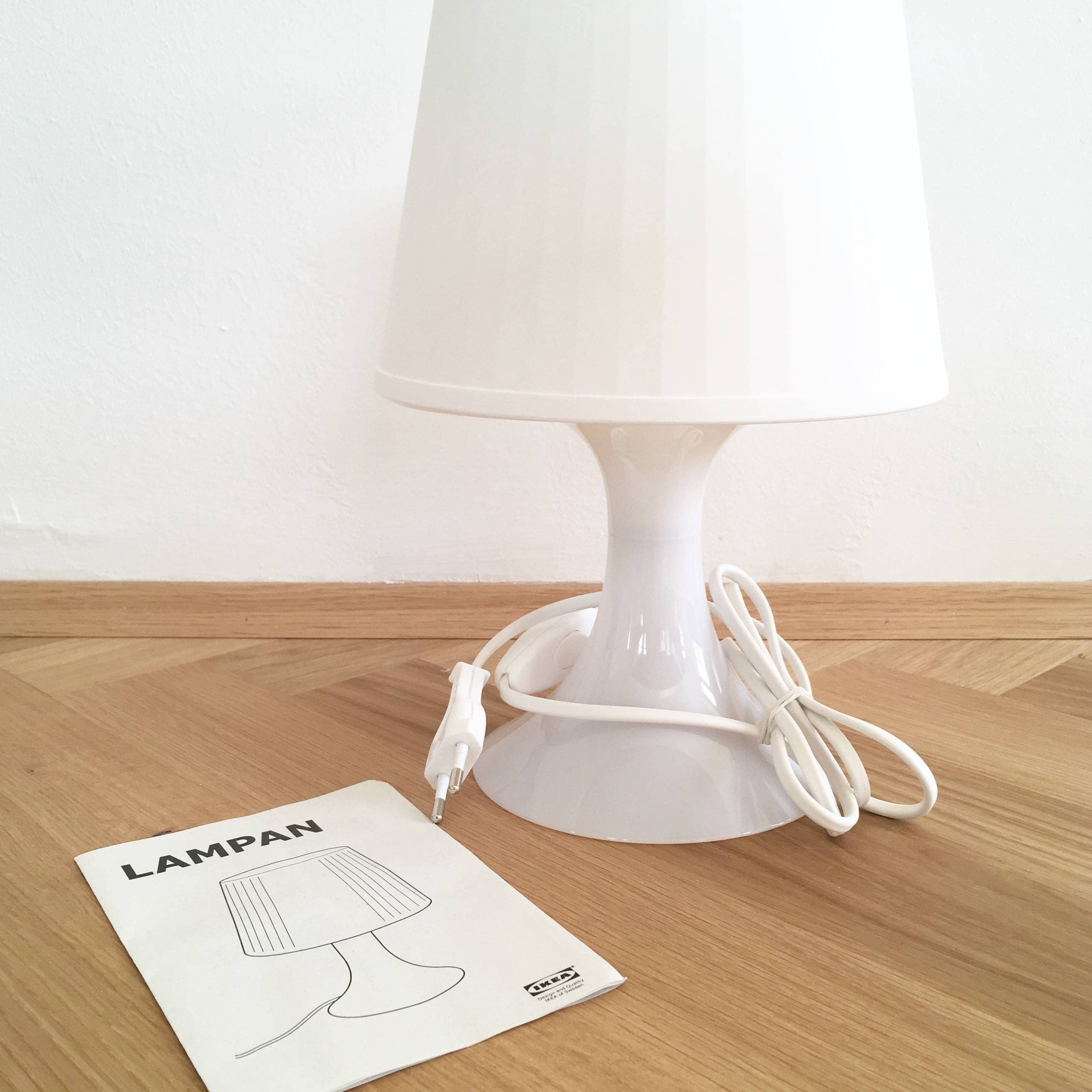 IKEA Floor Lamp with Soft Mood Light Height 29 cm/DIV. Colours., white
