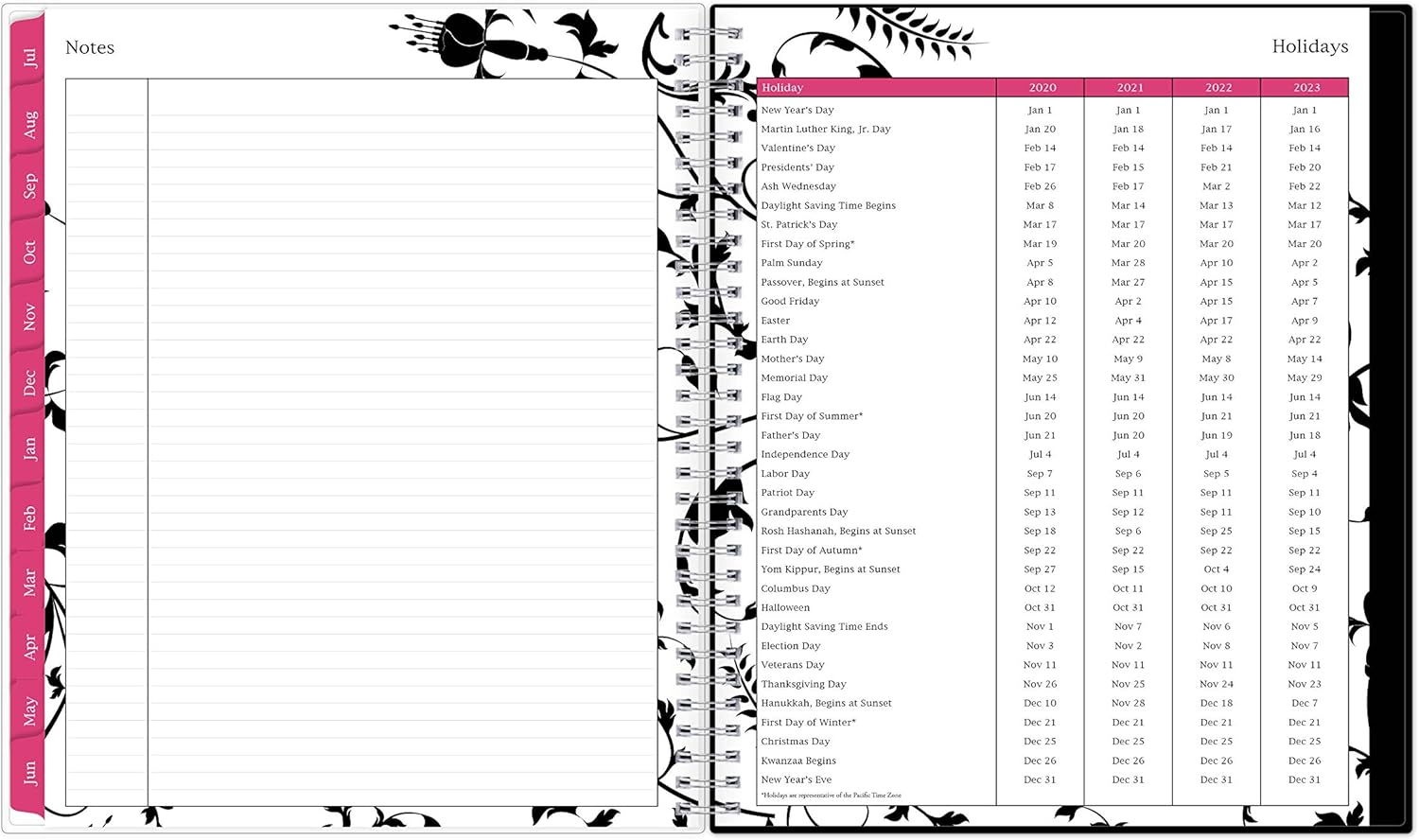 Blue Sky 2020-2021 Academic Year Monthly Planner, Flexible Cover, Twin-Wire Binding, 8" x 10", Analeis : Office Products