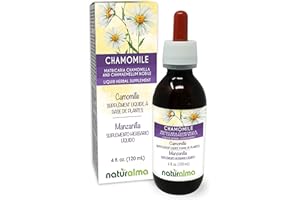 Naturalma German and Roman Chamomile (Matricaria chamomilla and Chamaemelum nobile) Flower Alcohol-Free Tincture - 4 fl oz Liquid Extract in Drops - Herbal Supplement - Vegan