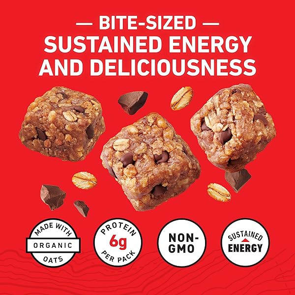 ​​CLIF BAR ENERGY BITES – CHOCOLATE CHIP – MADE WITH ORGANIC OATS – 6G PLANT BASED PROTEIN – NON-GMO (5 PACKS)​