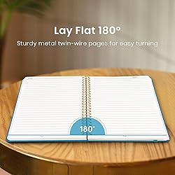 Lined Spiral Journal Notebook for Women & Men, 140