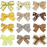 Baby Girl Hair Clips Set, 12 Pcs Hair Bows Barrettes Handmade Accessories Alligator Clip for Little Girls Babies Toddlers Child Kids Teens Gifts