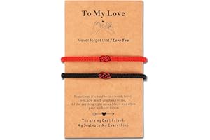 ULYSIA Matching Bracelets for Couples Best Friends Birthday Gifts for Her Him Soulmate Red String of Fate Relationships Bracelets for Boyfriend Girlfriend Wife