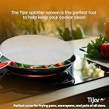 TIJAR 33cm Splatter Screen for Frying Pan - Oil Splash Guard & Cover view 5