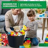 Neat 42L Flexi Tubs 5 Pack Green Large Buckets with Handles UK Made LDPE view 5