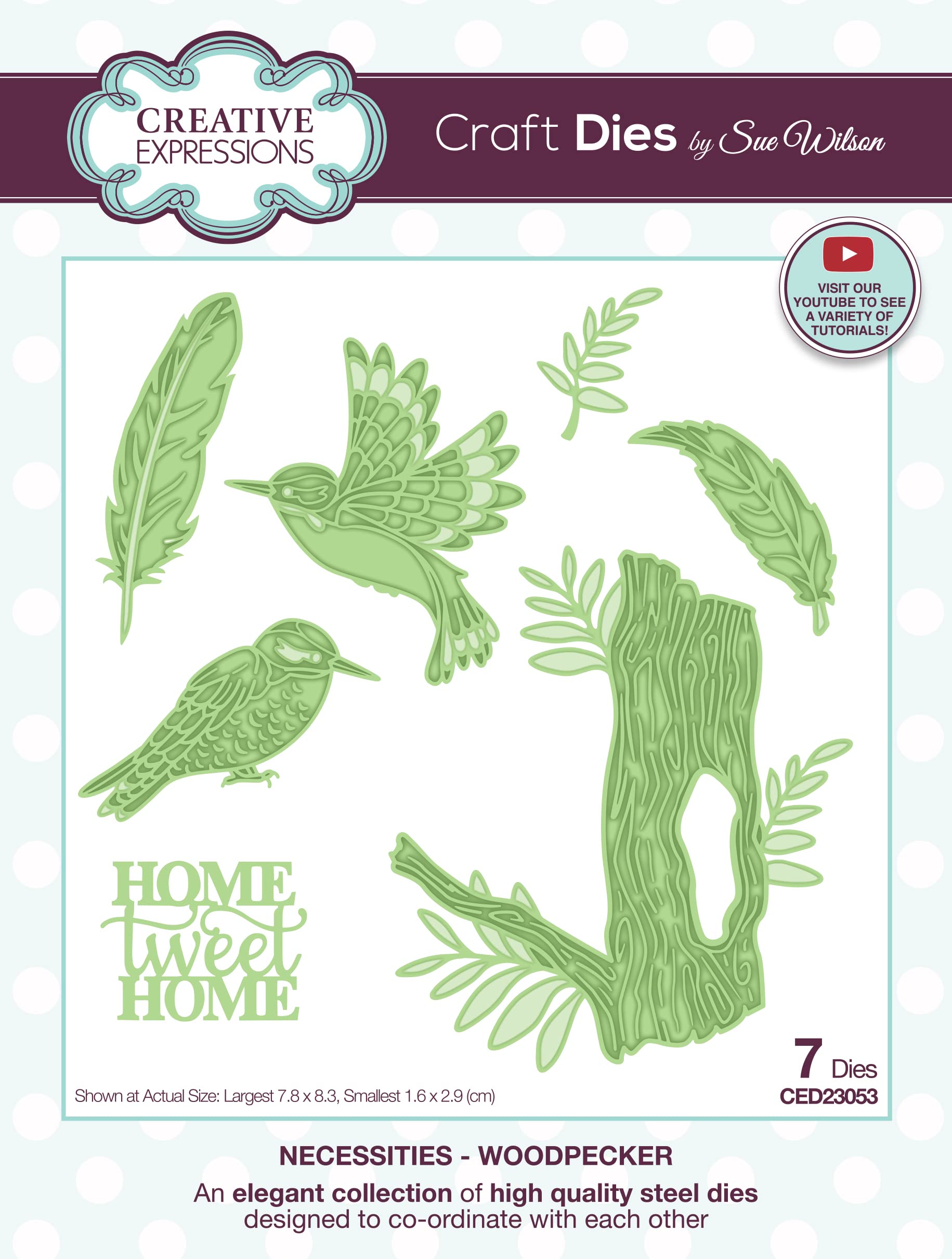 Sue Wilson - Necessities - Woodpecker - Craft Die
