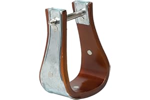 Weaver Leather Sloped Wooden Stirrups with Galvanized Binding