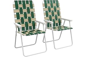 Outsunny Set of 2 Folding Patio Chairs, Classic Portable Chair Set, Outside Chairs with Armrests for Camping, Garden, Pool, B