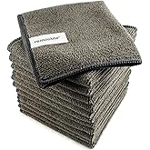 Remooble Microfiber Cleaning Cloth, Streak Free Whiteboard Cleaning Rags, Dry Erase Microfiber Towels, Pack of 12, Size 10 x 10 inch (25 x 25cm)