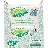 Kinder by Nature Plant Based Baby Wipes - 100% Biodegradable & Compostable, 672 Count (12 Packs of 56) - 99% Plant-Based Ingr