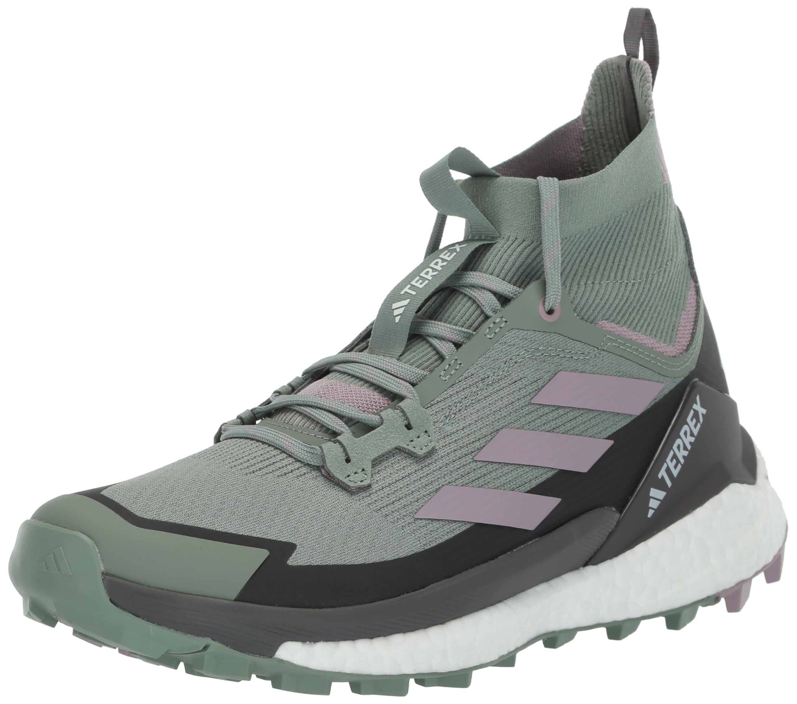 adidas Women's Terrex Free Hiker 2.0, Silver Green/Preloved Fig/Crystal Jade, 11 Image