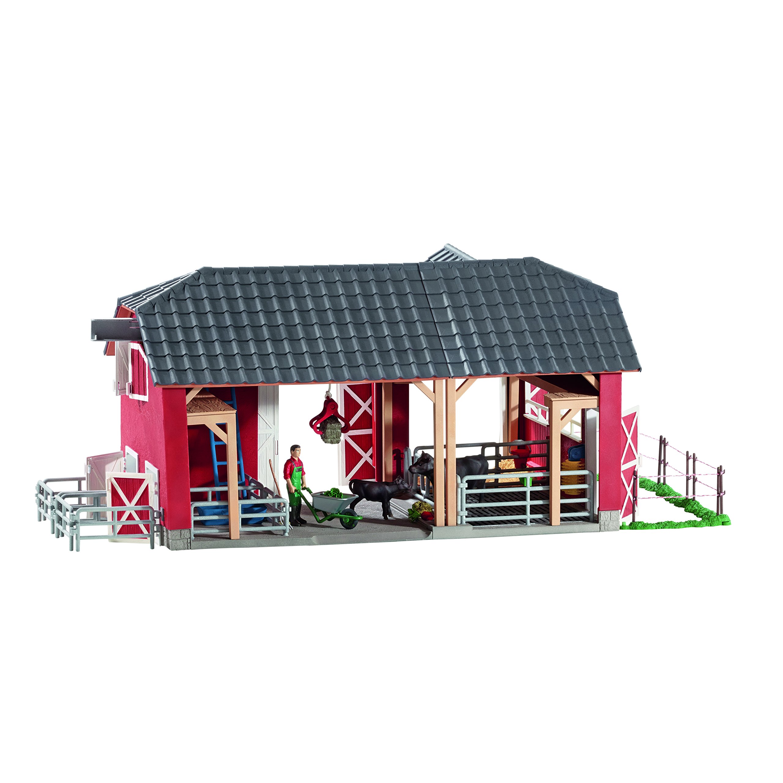 Schleich Farm World Large Red Barn with Animals Accessories Toy Figure