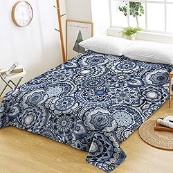 Sleepwish Boho Hippie Flat Sheet, Mandala Bohemian
