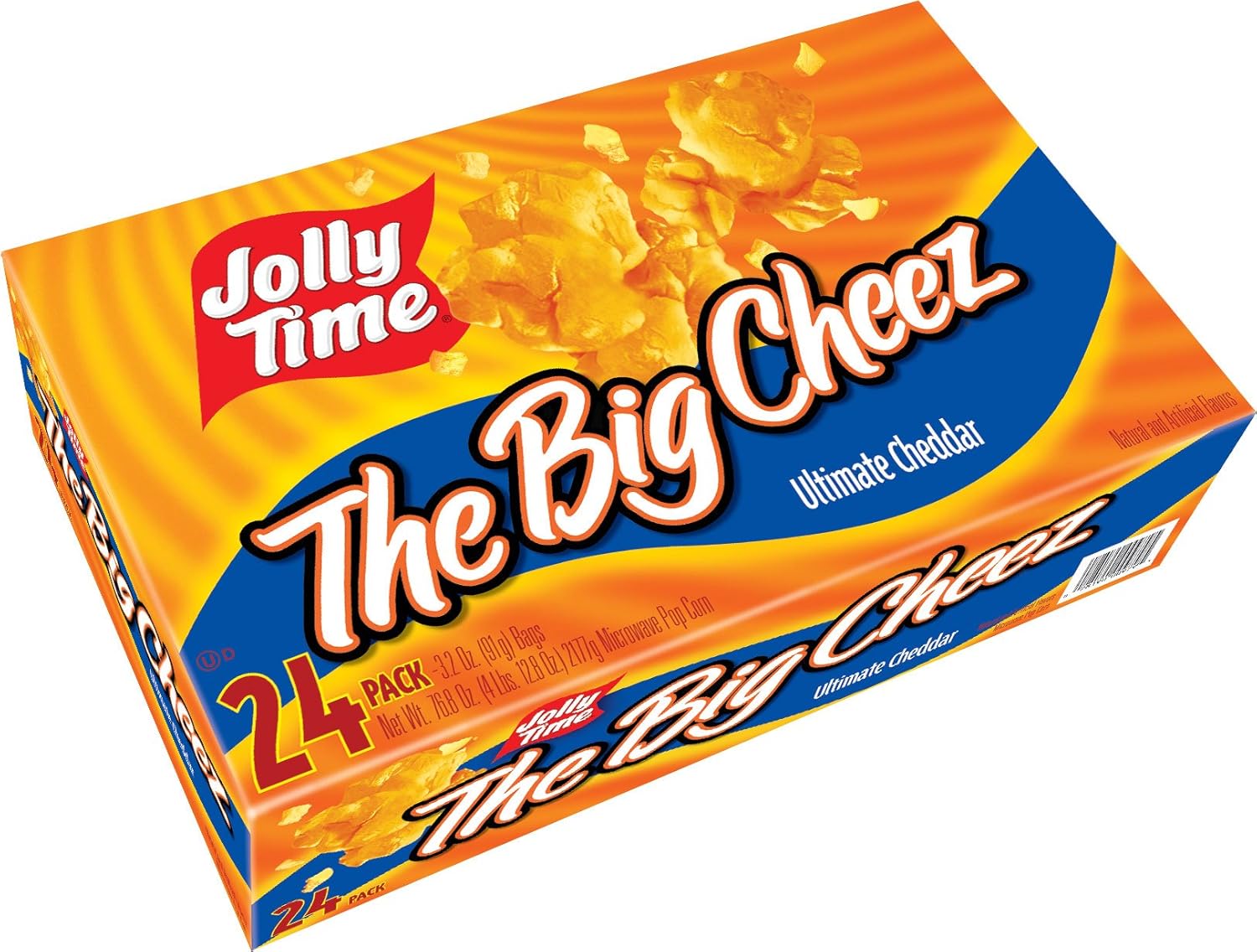 Jolly Time The Big Cheez Gourmet Cheddar Cheese Microwave Popcorn, Bulk