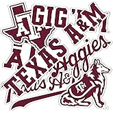 Desert Cactus Texas A&M University Sticker Aggies TAMU Sticker Vinyl Decals Laptop Water Bottle Car Sheet T2 (Type 2-2)