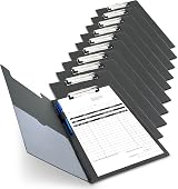 Rapesco 1520A Business Pack: 10 A4+ Clipboards Black Foldover