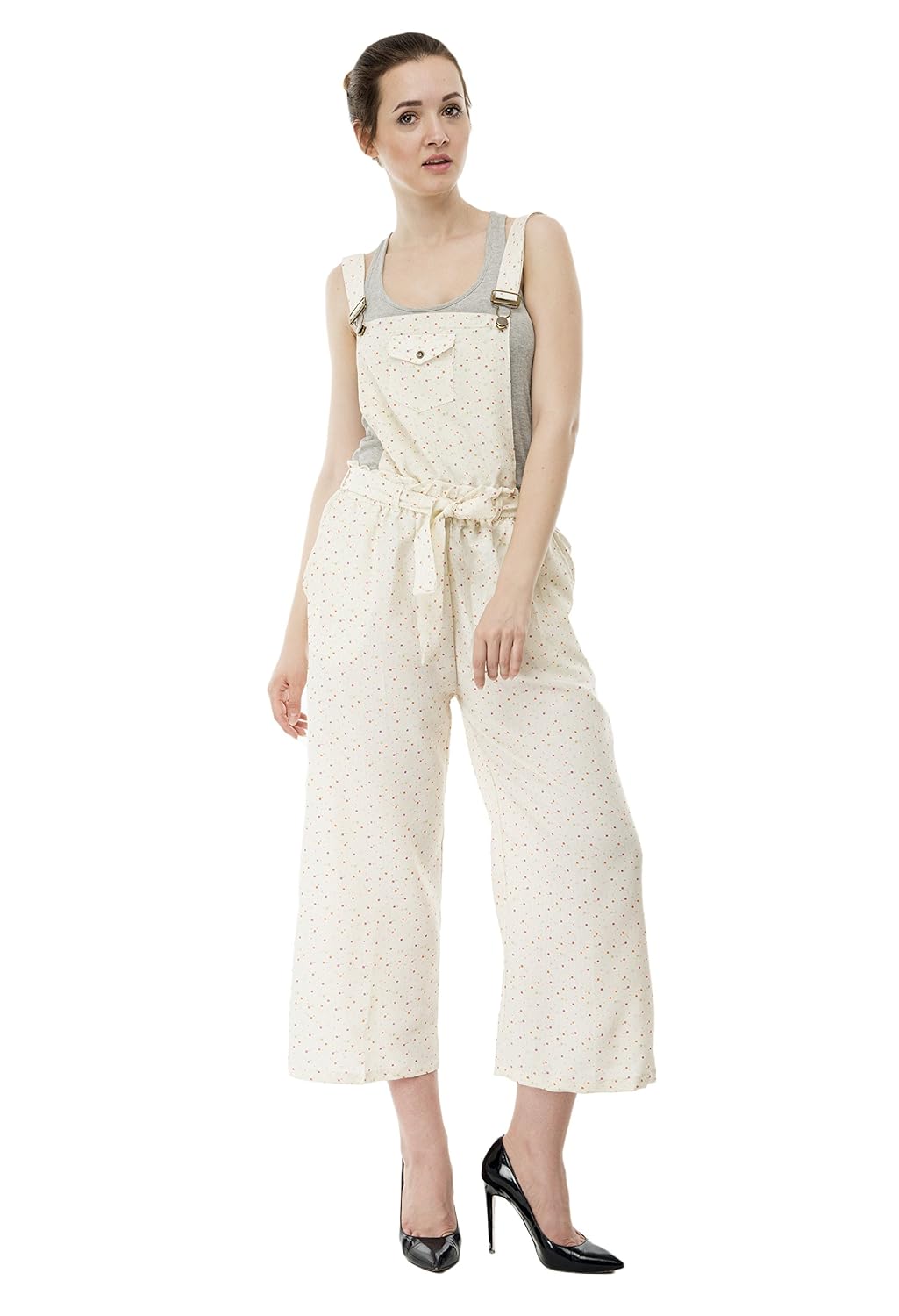 sequend premium cotton beige dungaree