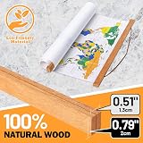 Benjia Magnetic Large Clip Wood Poster Frame Hangers 16x24 Teak view 3