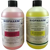 Biopharm pH 4.00 &amp; 7.00 Calibration Buffer 2-Pack, 500 mL (1.06 pt) Each | NIST Traceable. Made in USA. COAs available. Values at 25C. Reference Standard Solutions Compatible with All pH Meters