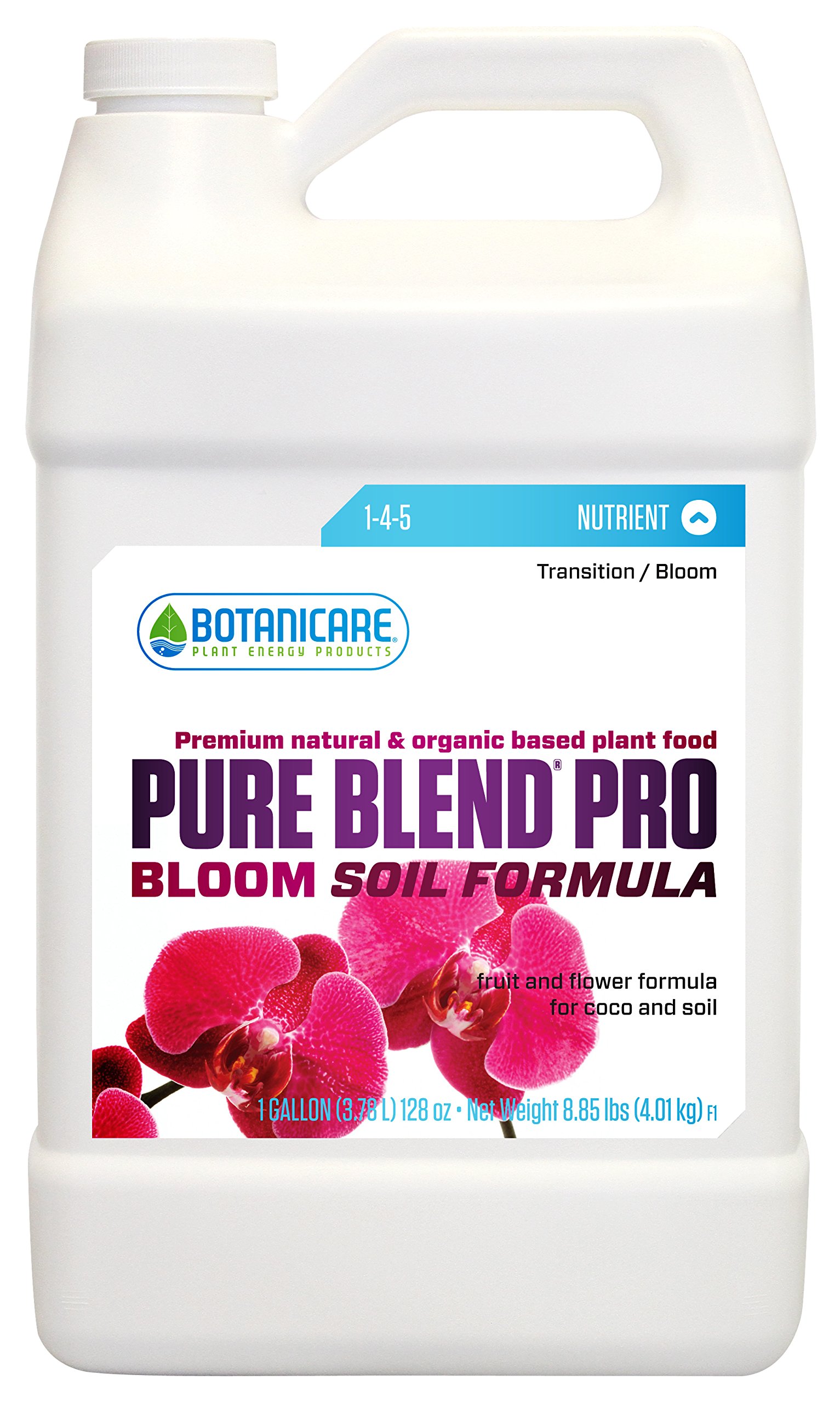 Botanicare PURE BLEND PRO Bloom Soil Nutrient 1-4-5 Formula, 1-Gallon (4-Pack)