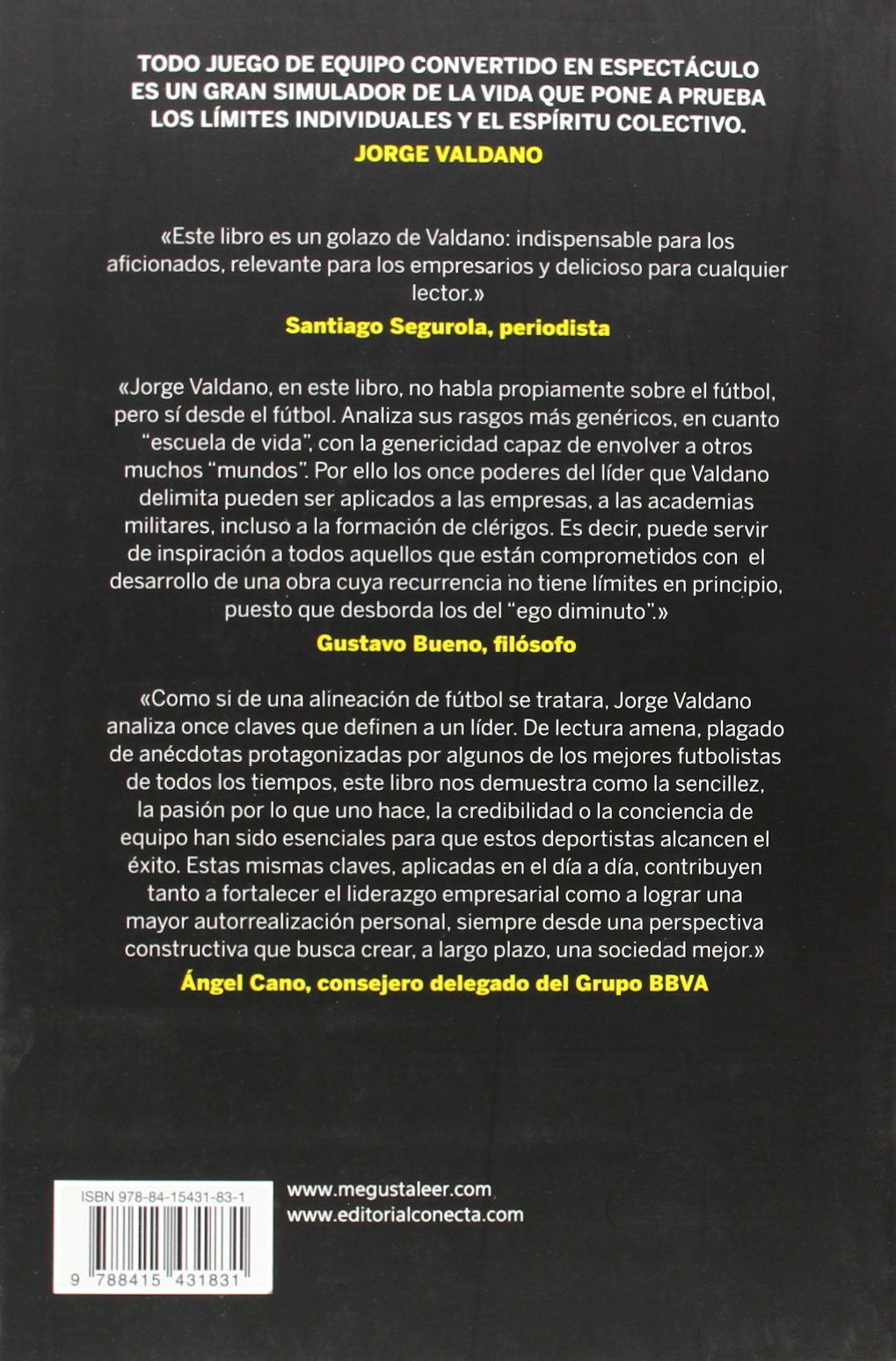 Los 11 Poderes Del Lider The 11 Powers Of The Leader El Futbol Como Escuela De Vida Soccer As A School Of Life Valdano Jorge Amazon Fr Livres