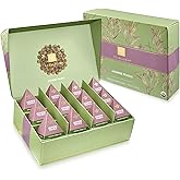 Teabloom Jasmine Pearls – USDA Organic Jasmine Green Tea in Plant-Based Pyramid Sachets – Luxury Tea Gift Box with 12 Compostable Sachets – Kosher Certified