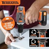 Terratek 18V Cordless Drill Driver 13Pc Electric Screwdriver Set Lithium-Ion view 3
