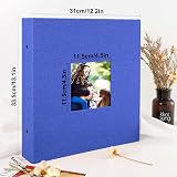 Benjia Photo Album 6x4 Slip In Linen Extra Large 1000 Pockets Blue view 2