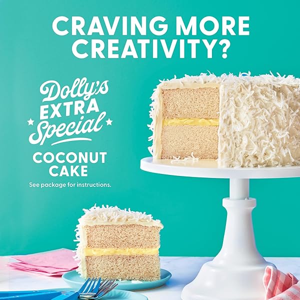 DUNCAN HINES DOLLY PARTON’S FAVORITE COCONUT FLAVORED CAKE MIX, 15.25 OZ.