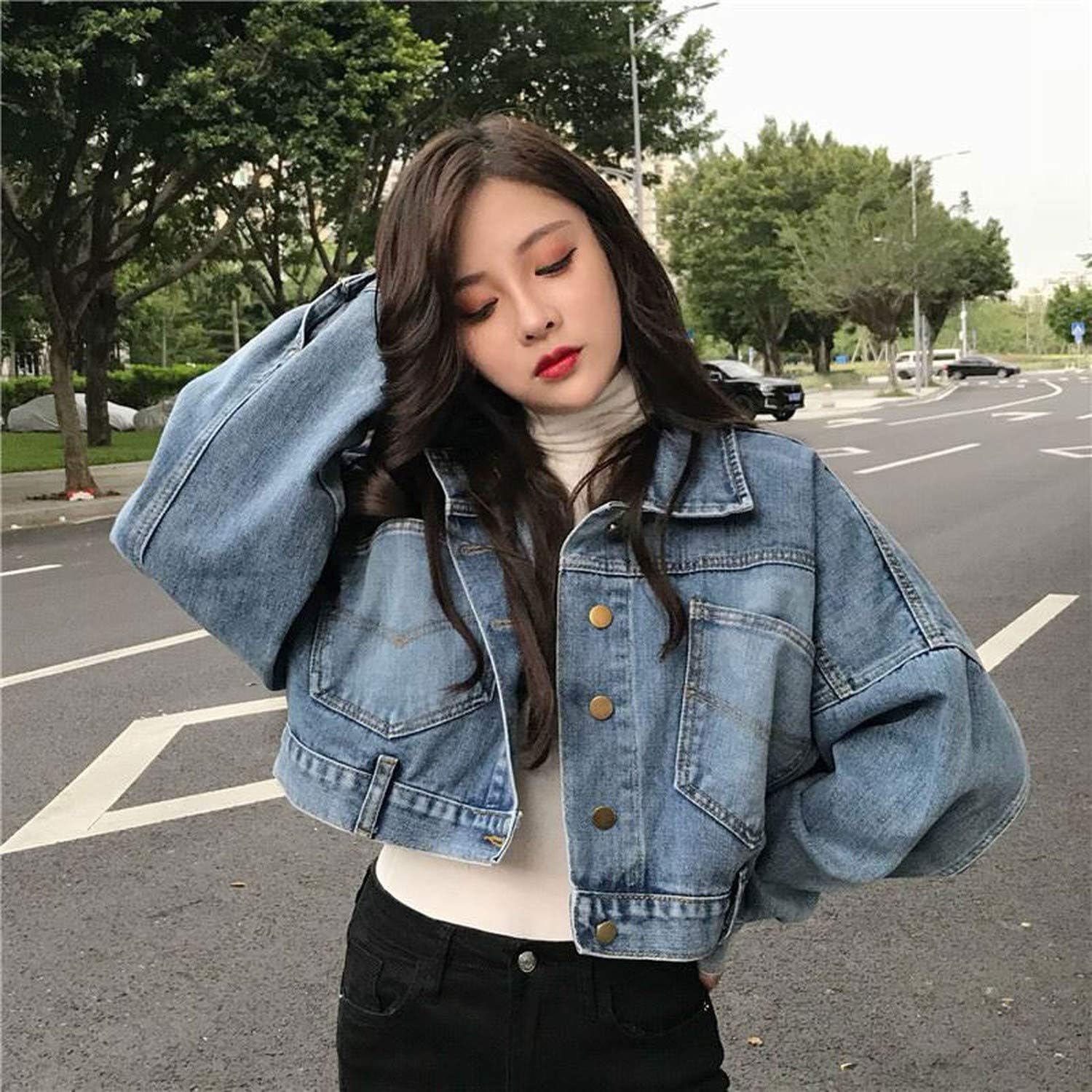 batwing denim jacket