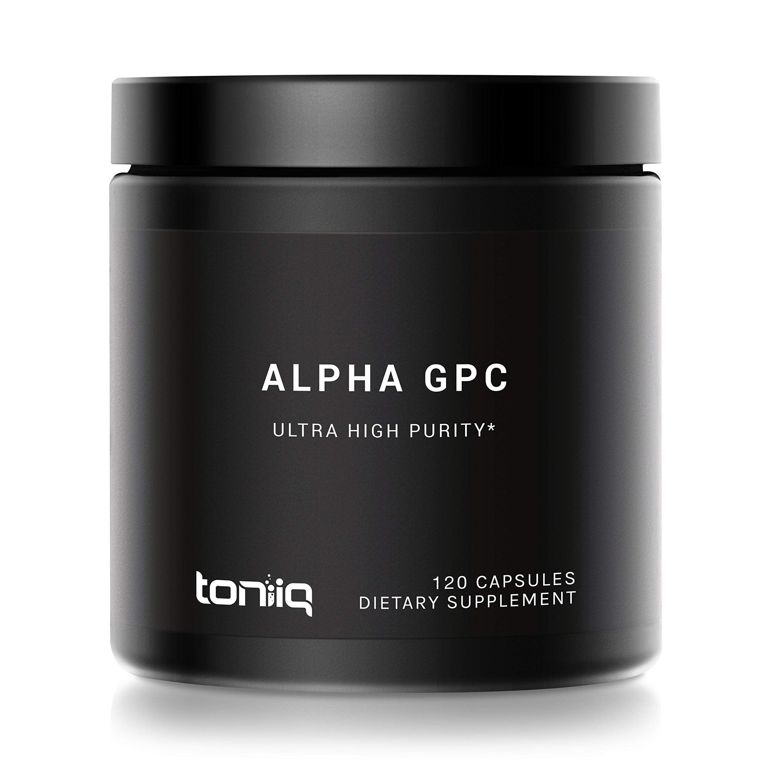 Ultra High Purity Alpha GPC Capsules - 600mg Concentrated Formula - 99%+ Highly Purified and Highly Bioavailable Nootropic - 120 Capsules Alpha GPC Supplement