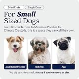 MidWest Homes for Pets 24-Inch iCrate Folding Dog Crate with Divider Panel view 2