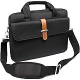 amCase 11.6 to 12 inch Laptop Shoulder Bag Case Compatible with Chromebook, Water Resistant Travel Sleeve with Handle-Black