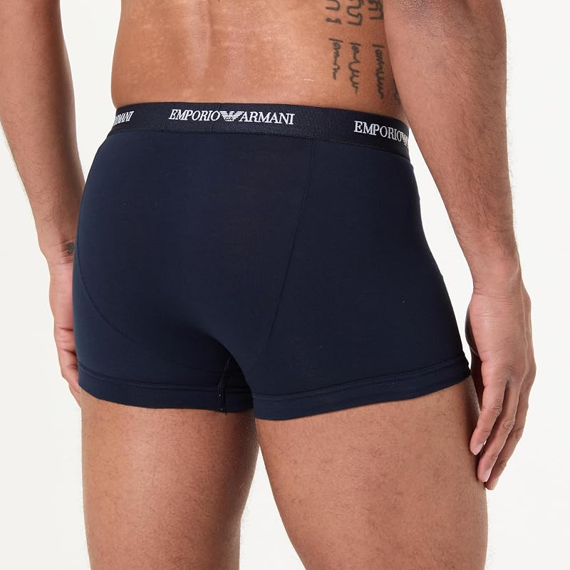 Man's Core Logoband - Boxer da Uomo, Confezione da 3, Blu, M, Armani Blue/Armani Blu/Armani Blue, M