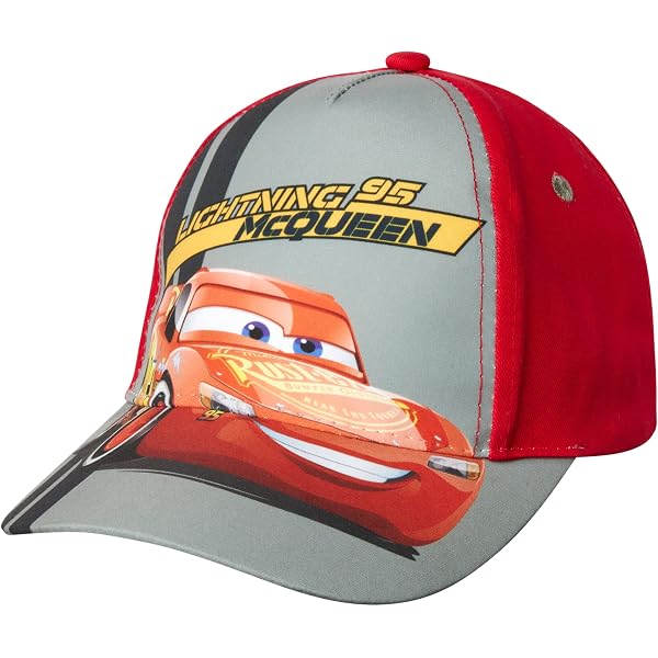 Casquette De Baseball Enfant Voiture Lumineuse – Réglable, Coton, Pour Garçons Et Filles 2-8 Ans (rouge)