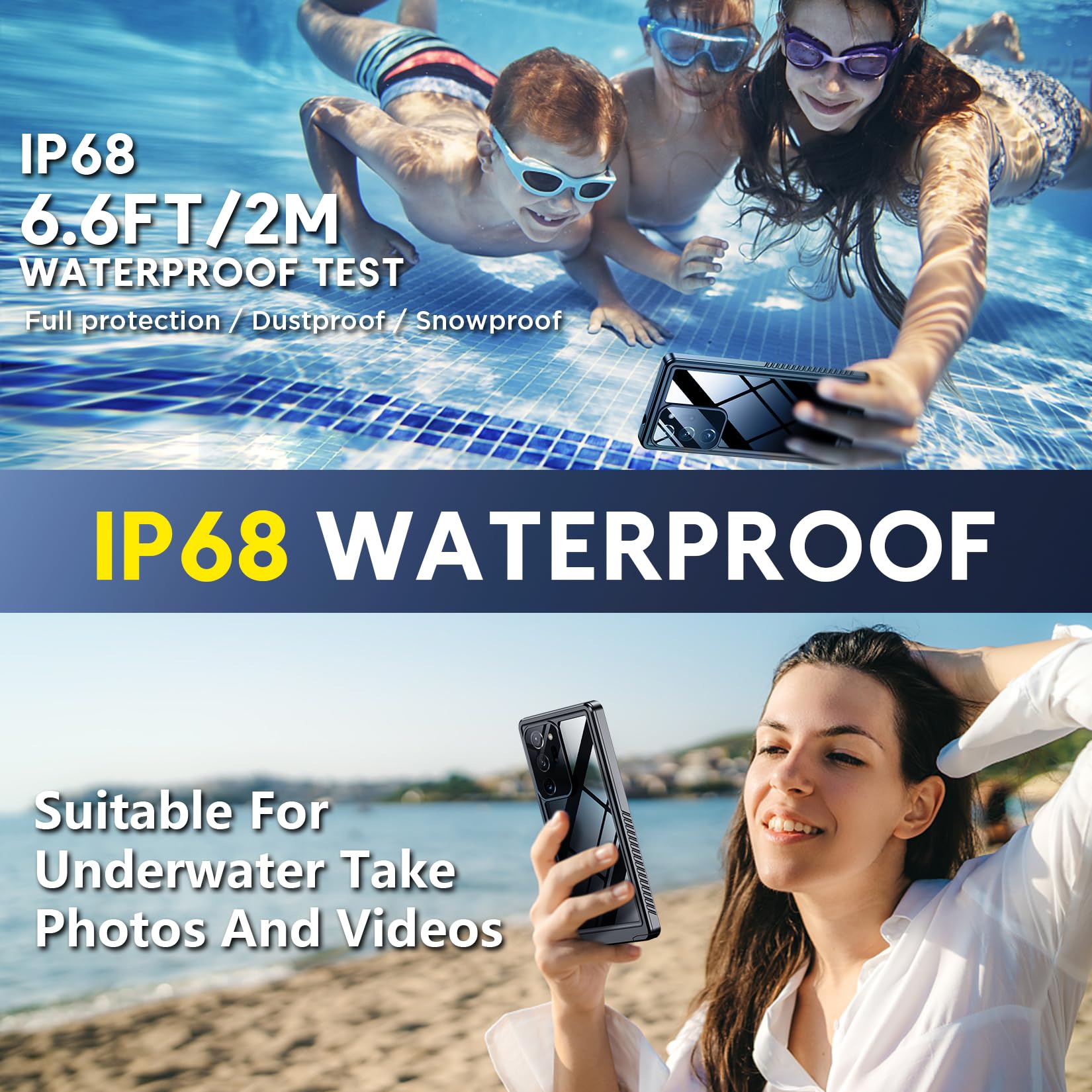 Mua SPIDERCASE for Samsung Galaxy Note 20 Ultra Case Waterproof, [12FT