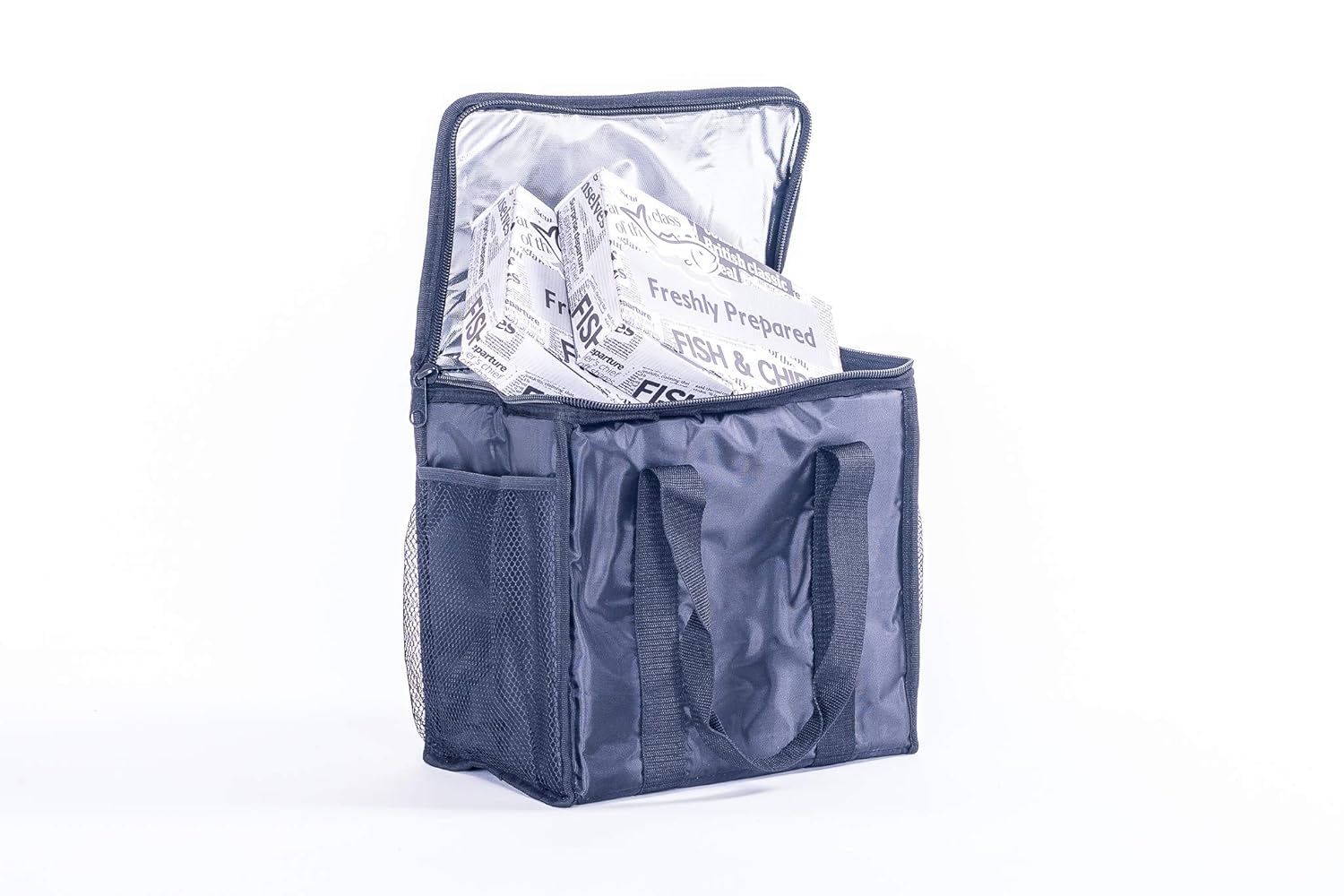 Food Delivery Bag with Mesh Pockets 19 litres Bags for Take Away